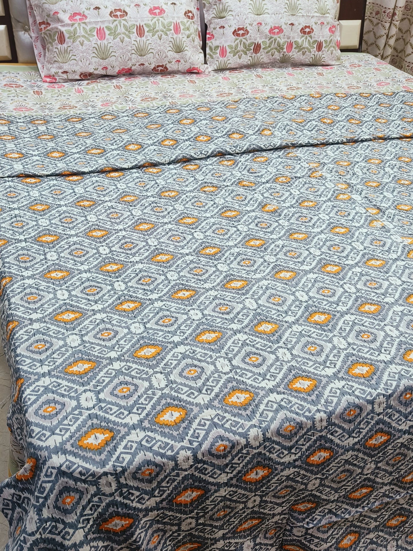 FRESH ARRIVAL Kantha Bedcovers Printed Premium