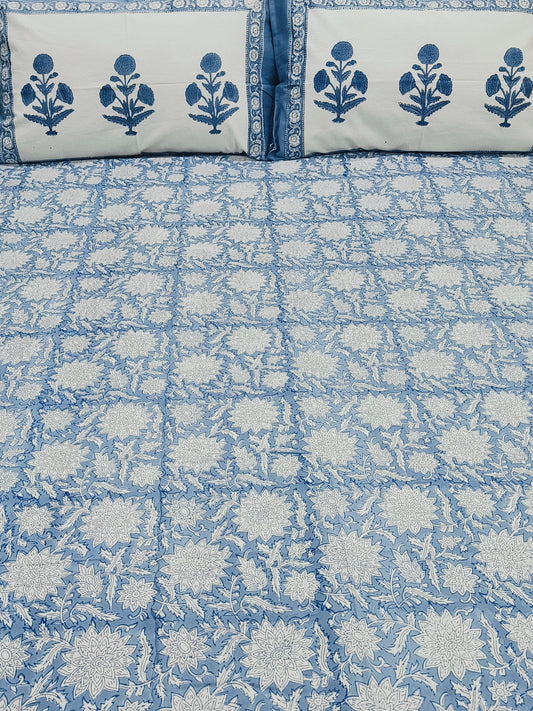 Bedsheet With King Size Pillow Cases