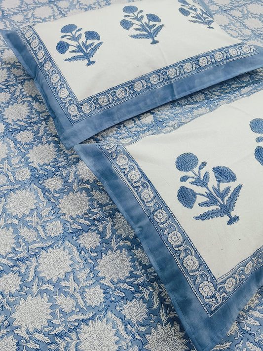 Handblock Printed Premium Bedsheets (Dispatch Time 24 Hours)