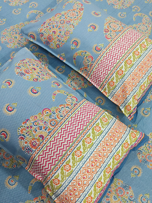 FRESH ARRIVALS Gulbahaar King Size Bedsheets