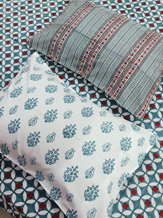 FRESH ARRIVAL Handblock Printed Premium Bedsheets (Dispatch Time 24 Hours)