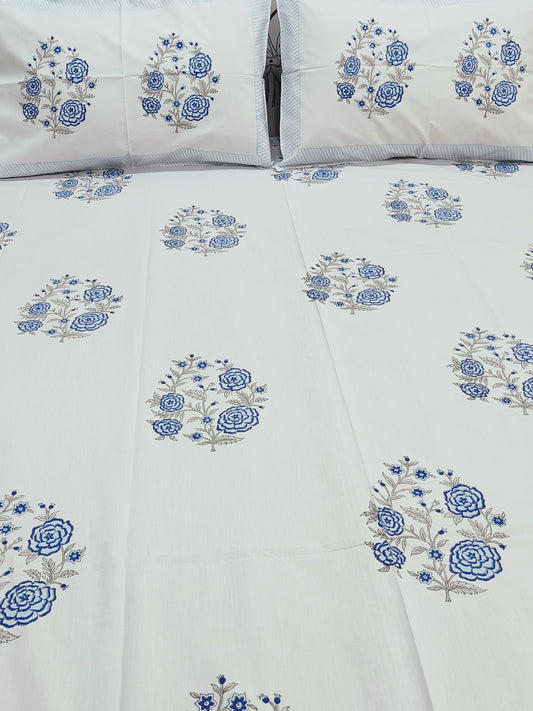 FRESH ARRIVAL Handblock Printed Premium Bedsheets (Dispatch Time 24 Hours)