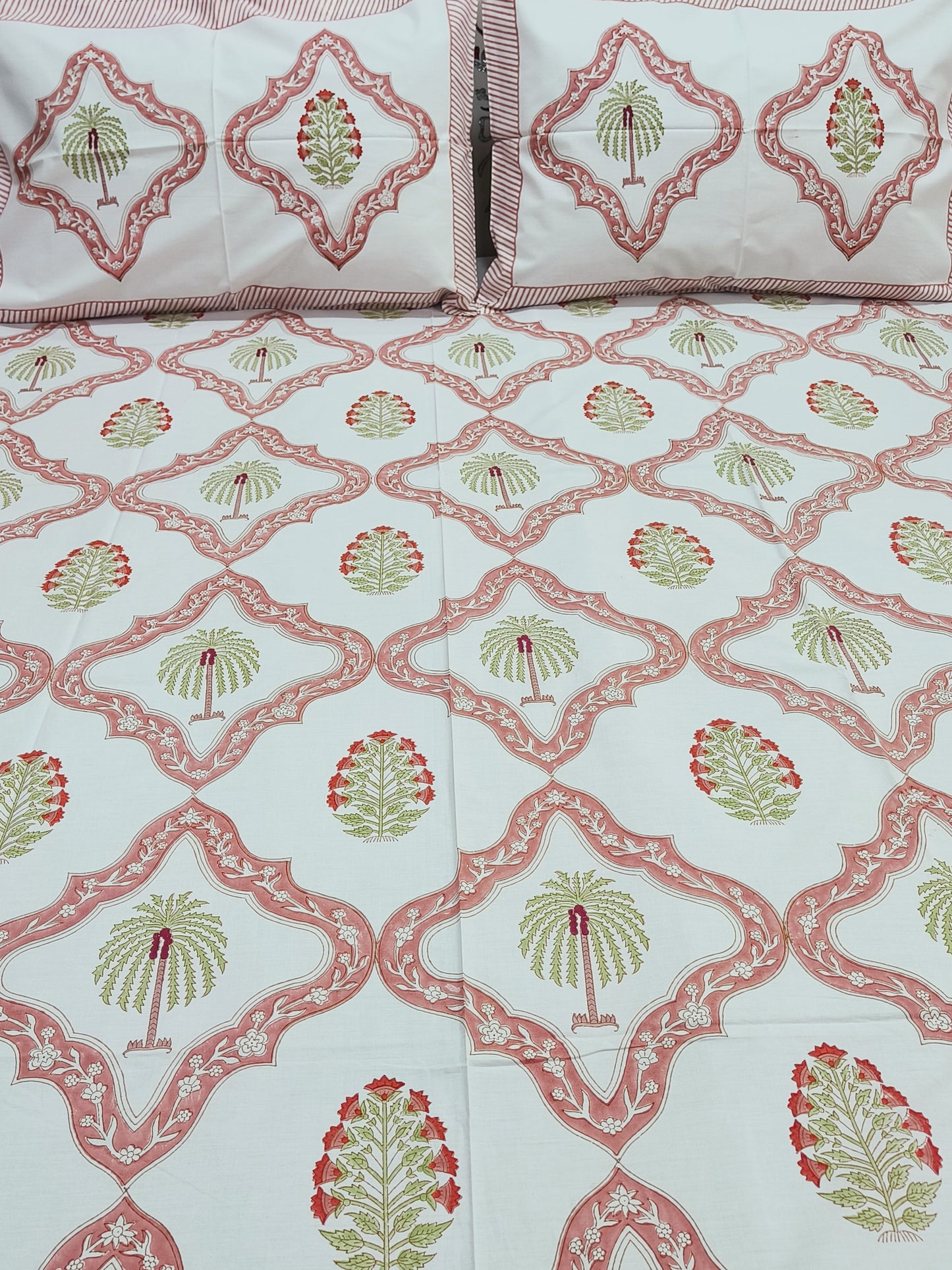 FRESH ARRIVAL Handblock Printed Premium Bedsheets(Dispatch Time 24 Hours)