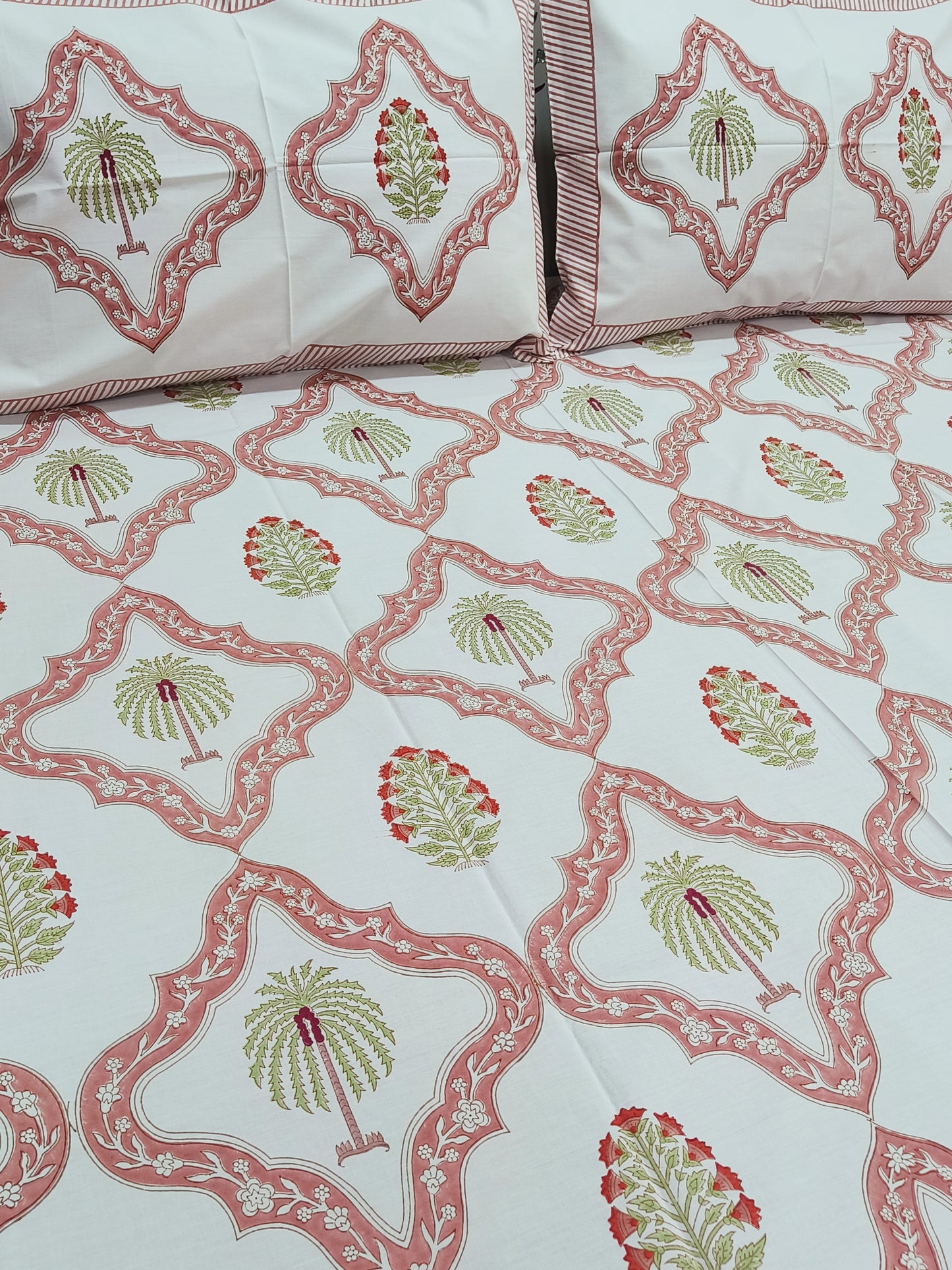 FRESH ARRIVAL Handblock Printed Premium Bedsheets(Dispatch Time 24 Hours)