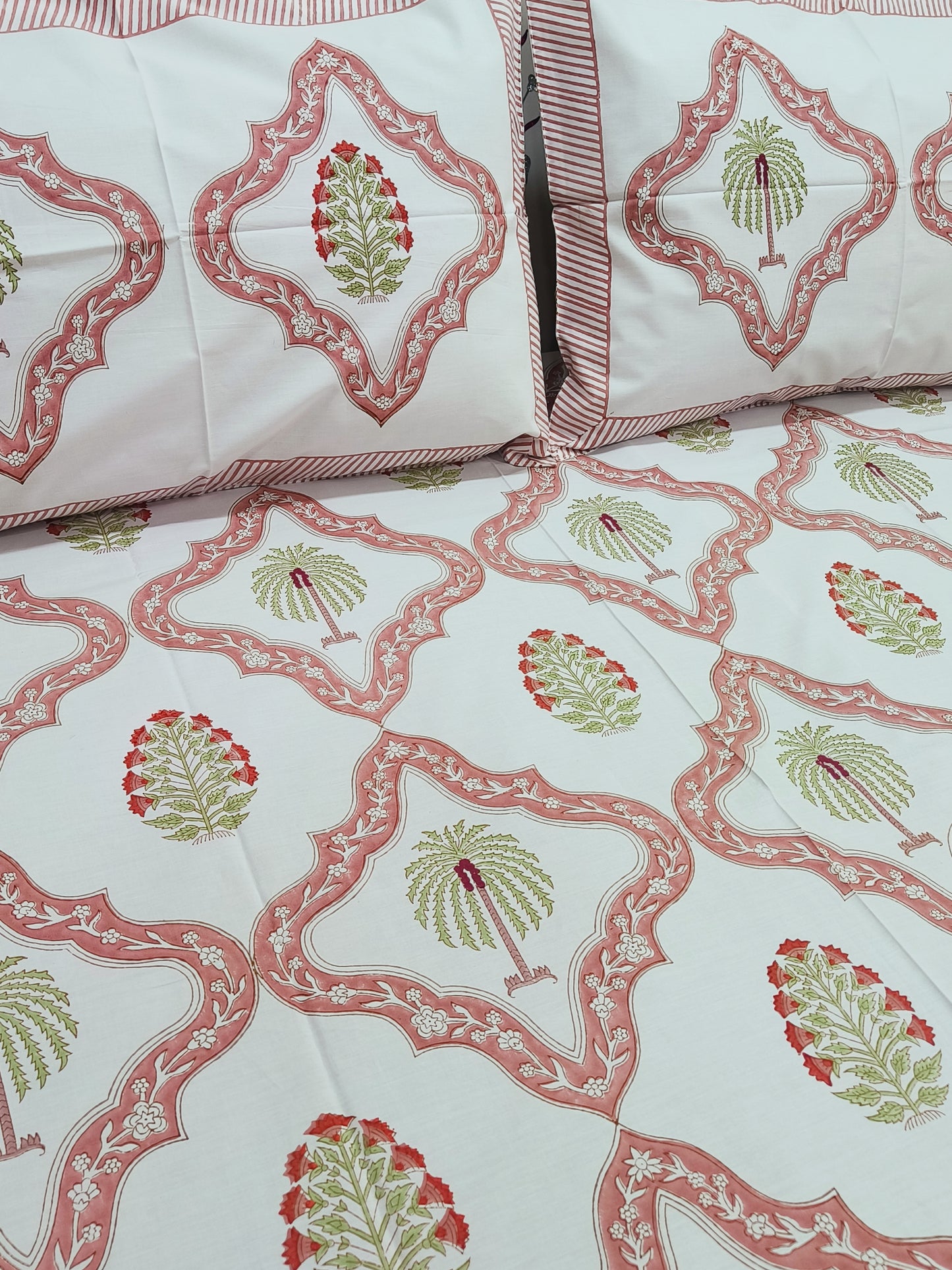 FRESH ARRIVAL Handblock Printed Premium Bedsheets(Dispatch Time 24 Hours)