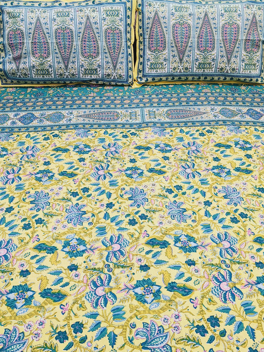 FRESH ARRIVALS Gulbahaar King Size Bedsheets(Dispatch Time 24 Hours)