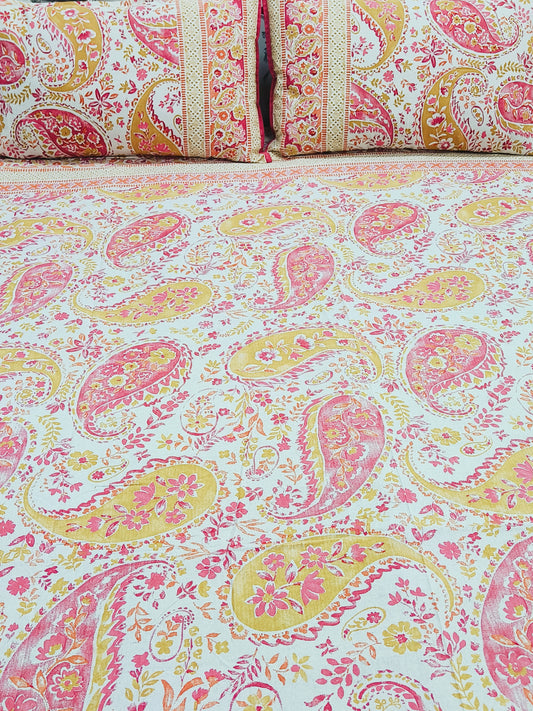 FRESH ARRIVALS Gulbahaar King Size Bedsheets(Dispatch Time 24 Hours)
