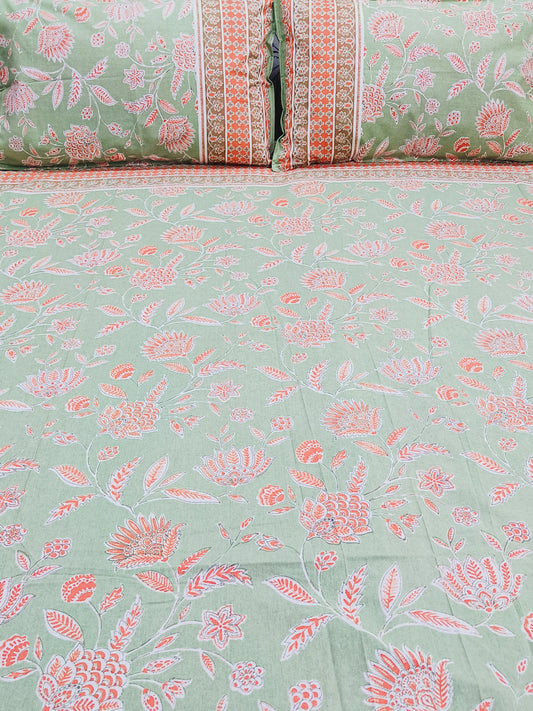 FRESH ARRIVALS Gulbahaar King Size Bedsheets(Dispatch Time 24 Hours)