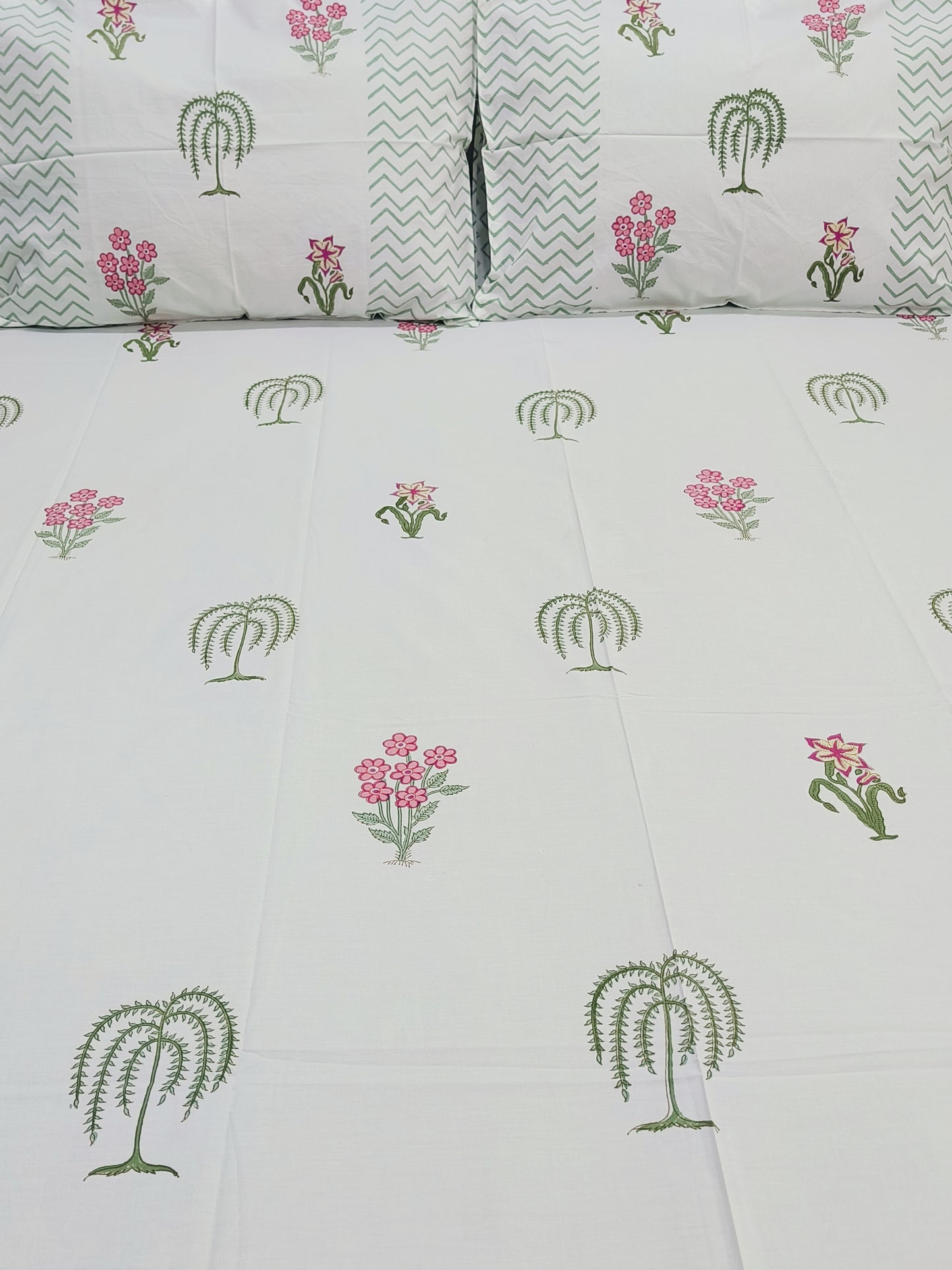 FRESH ARRIVAL Handblock Printed Premium Bedsheets (Dispatch Time 24 Hours)