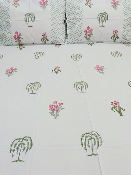 FRESH ARRIVAL Handblock Printed Premium Bedsheets (Dispatch Time 24 Hours)