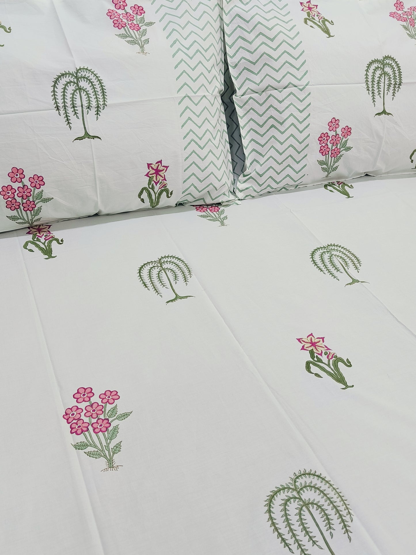 FRESH ARRIVAL Handblock Printed Premium Bedsheets (Dispatch Time 24 Hours)