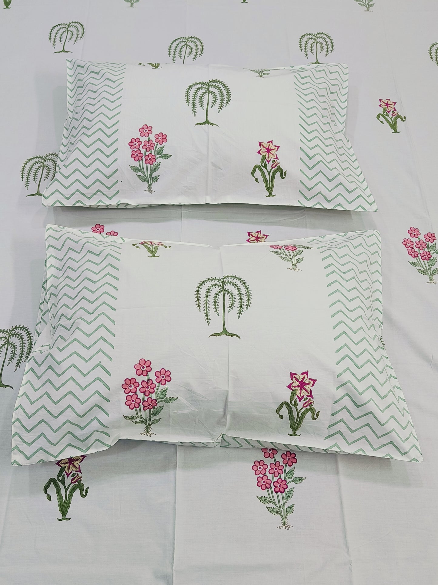 FRESH ARRIVAL Handblock Printed Premium Bedsheets (Dispatch Time 24 Hours)