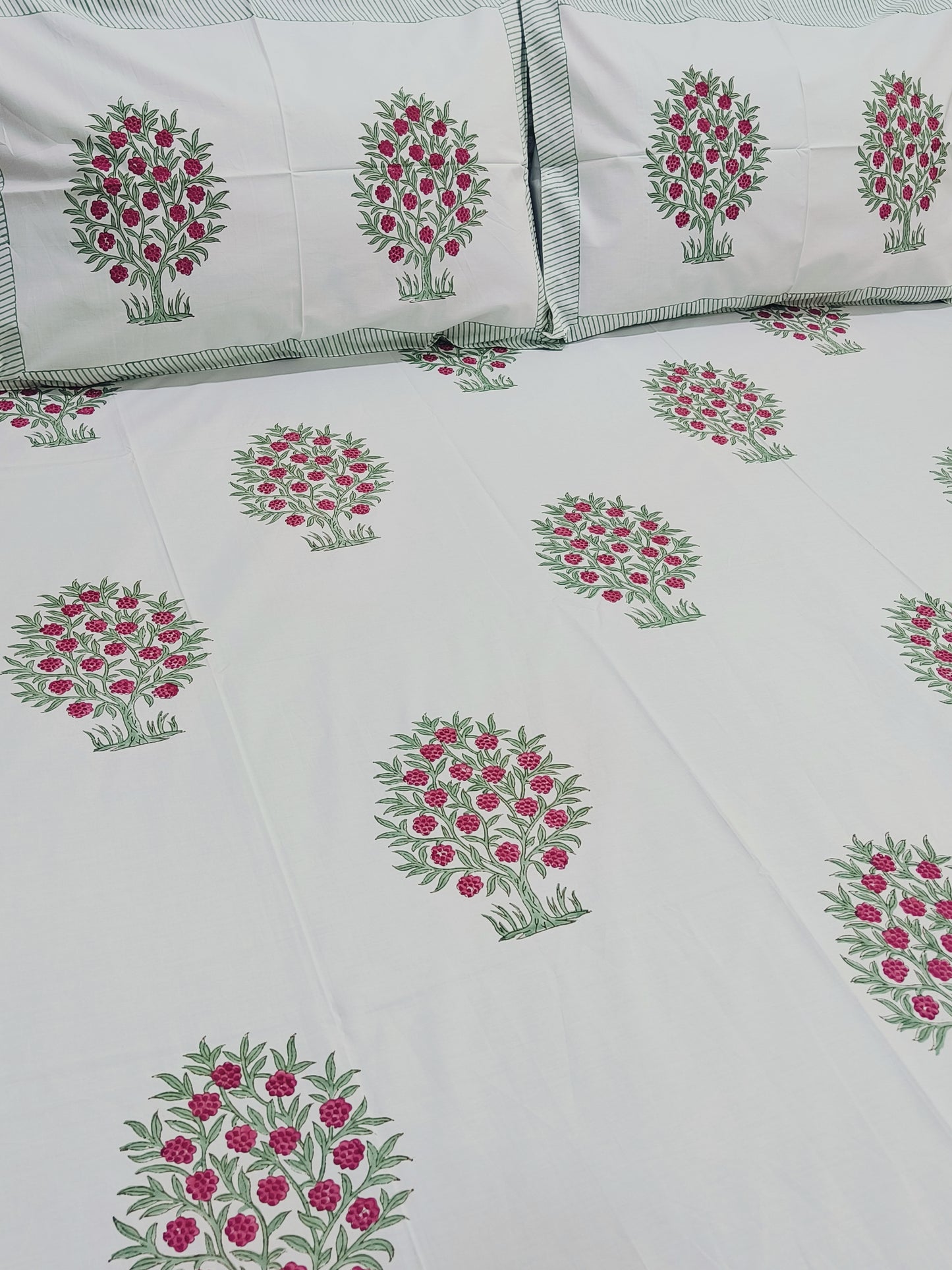 FRESH ARRIVAL Handblock Printed Premium Bedsheets (Dispatch Time 24 Hours)