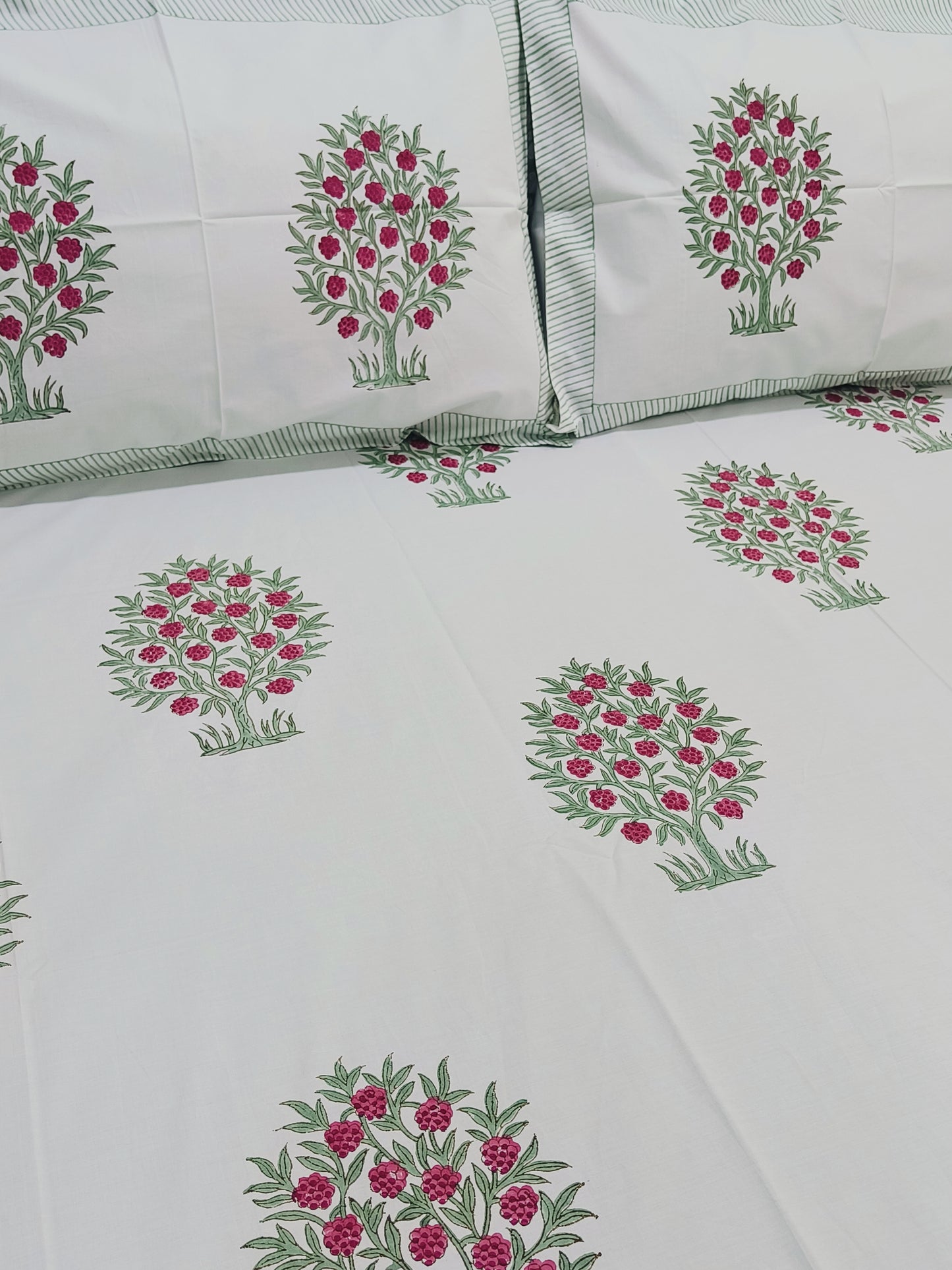 FRESH ARRIVAL Handblock Printed Premium Bedsheets (Dispatch Time 24 Hours)
