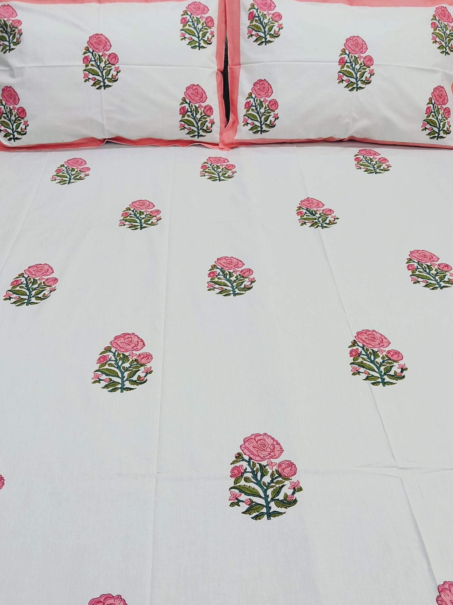 FRESH ARRIVAL Handblock Printed Premium Bedsheets (Dispatch Time 24 Hours)