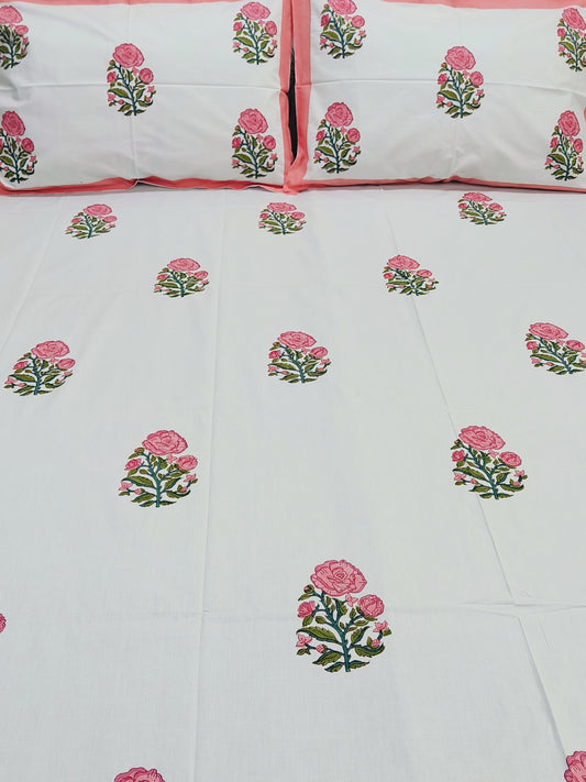 FRESH ARRIVAL Handblock Printed Premium Bedsheets (Dispatch Time 24 Hours)