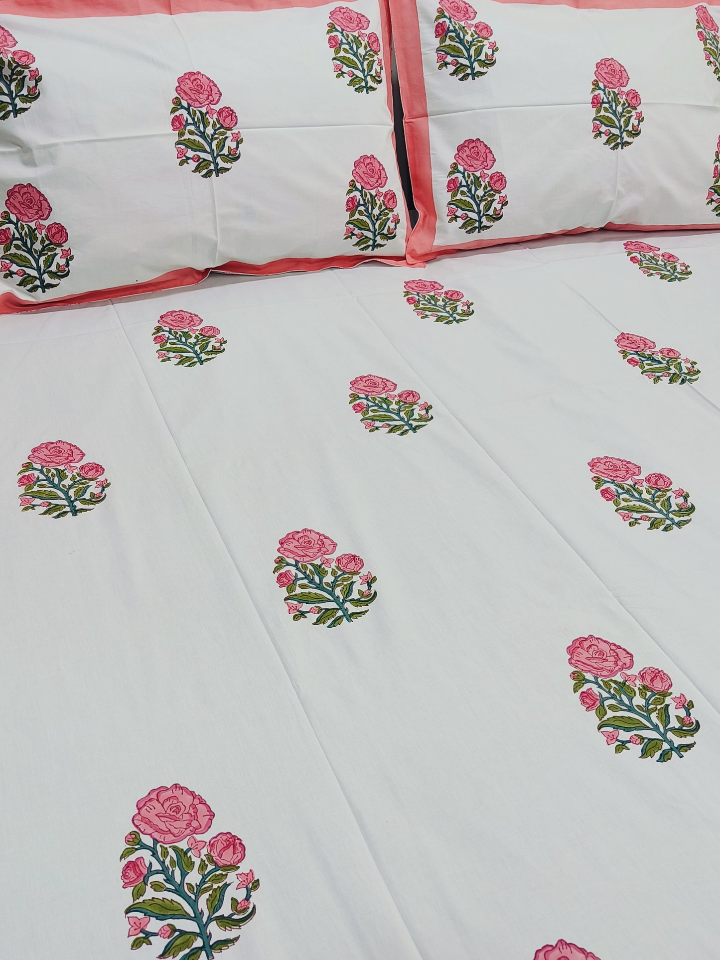 FRESH ARRIVAL Handblock Printed Premium Bedsheets (Dispatch Time 24 Hours)