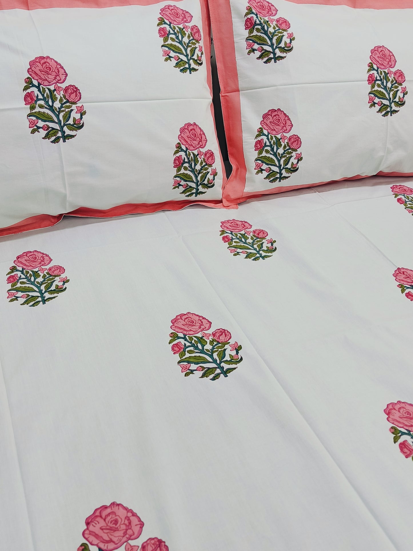 FRESH ARRIVAL Handblock Printed Premium Bedsheets (Dispatch Time 24 Hours)