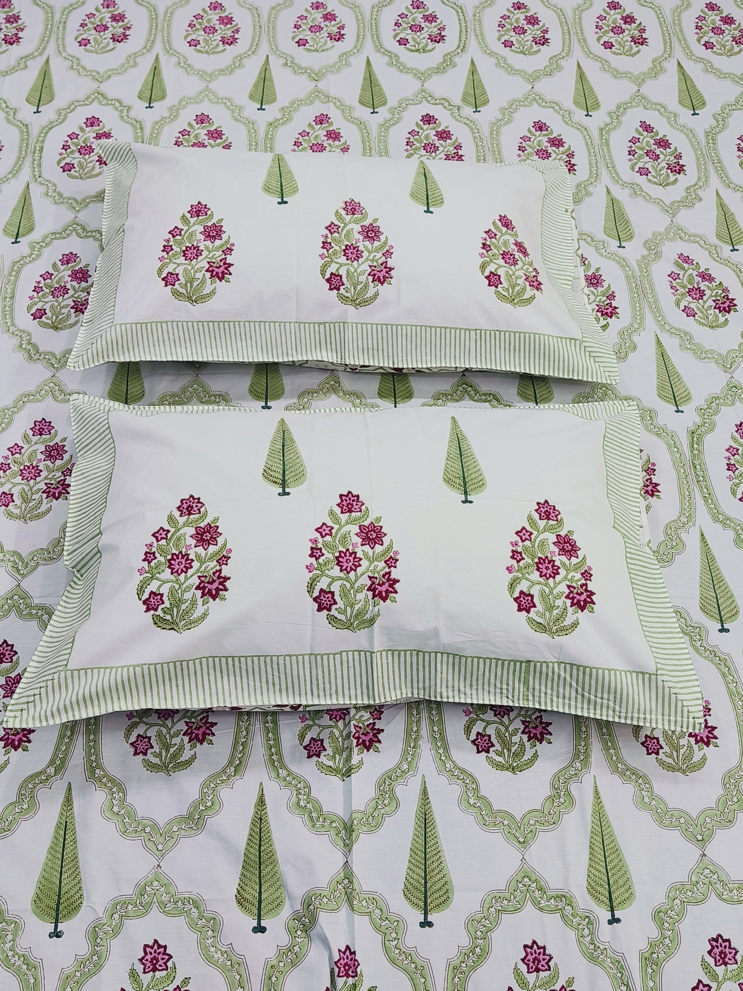 FRESH ARRIVAL Handblock Printed Premium Bedsheets (Dispatch Time 24 Hours)