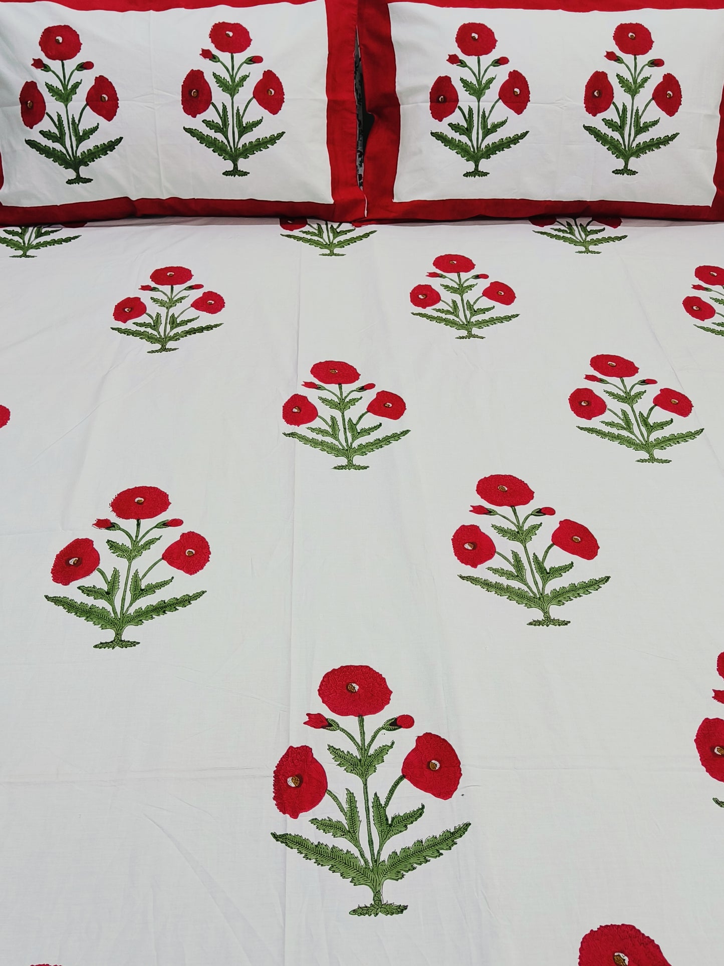 FRESH ARRIVAL Handblock Printed Premium Bedsheets (Dispatch Time 24 Hours)