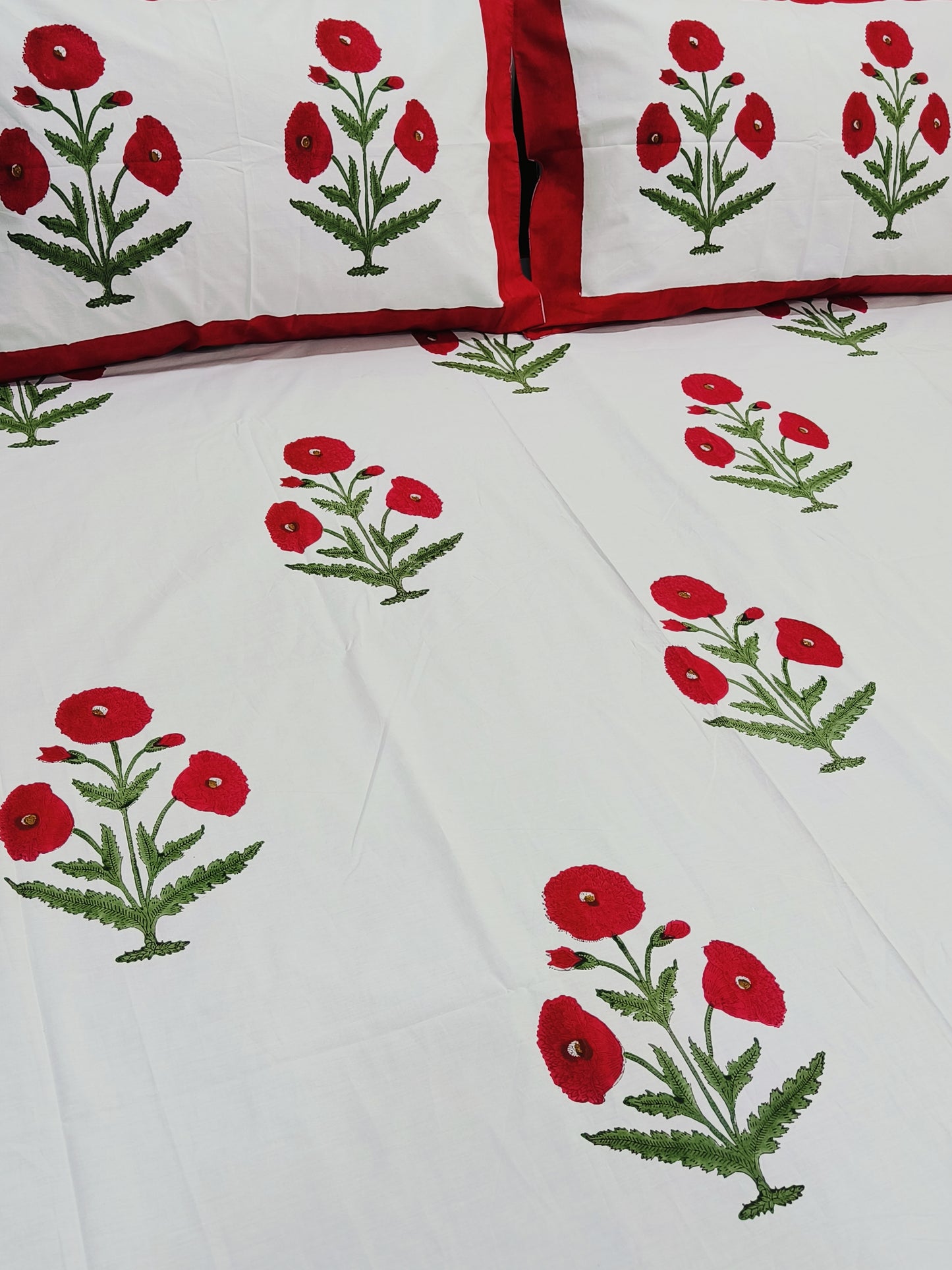 FRESH ARRIVAL Handblock Printed Premium Bedsheets (Dispatch Time 24 Hours)