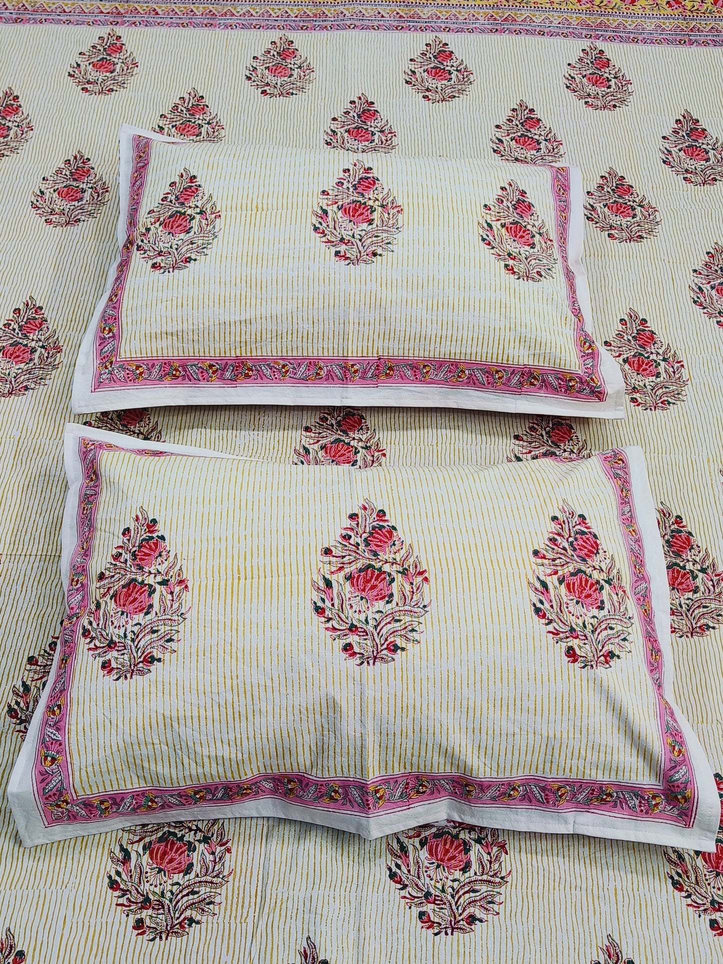 FRESH ARRIVAL Handblock Printed Premium Bedsheets (Dispatch Time 24 Hours)