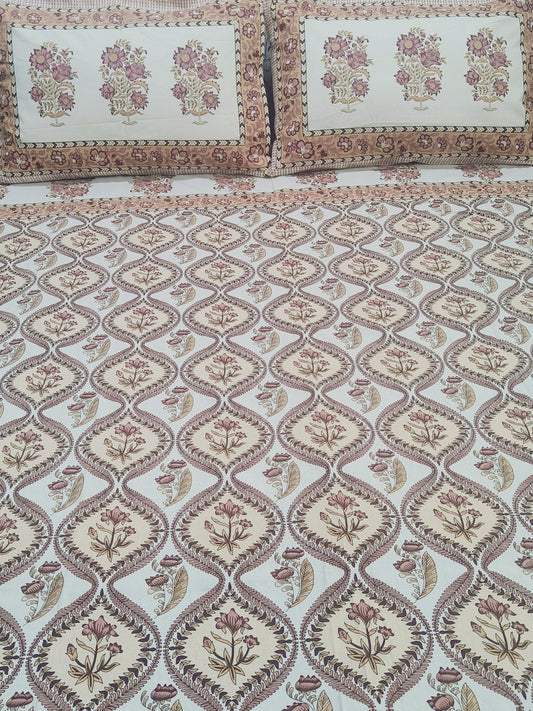 FRESH ARRIVALS Gulbahaar King Size Bedsheets(Dispatch Time 24 Hours)