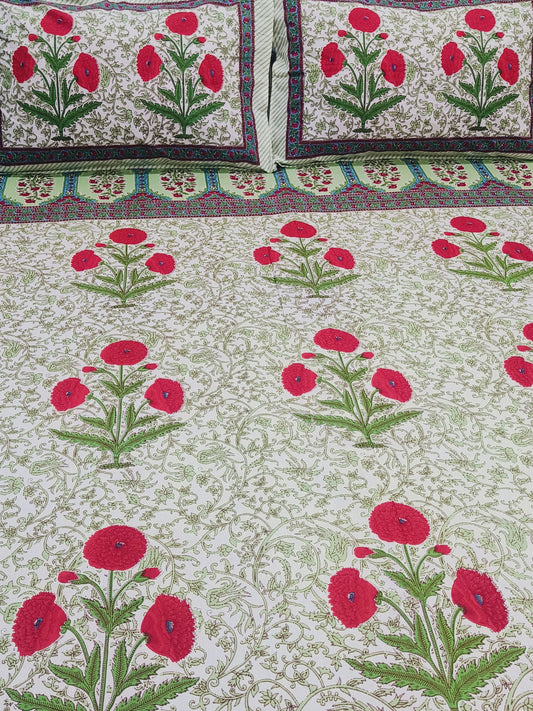 FRESH ARRIVALS Gulbahaar King Size Bedsheets(Dispatch Time 24 Hours)
