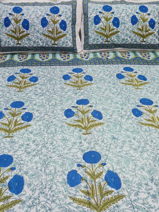 FRESH ARRIVALS Gulbahaar King Size Bedsheets(Dispatch Time 24 Hours)