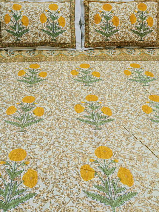 FRESH ARRIVALS Gulbahaar King Size Bedsheets(Dispatch Time 24 Hours)