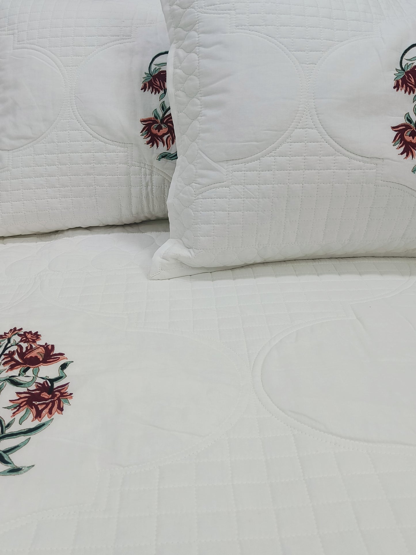 FRESH ARRIVAL Handblock Printed Premium Mulmul Bedcovers