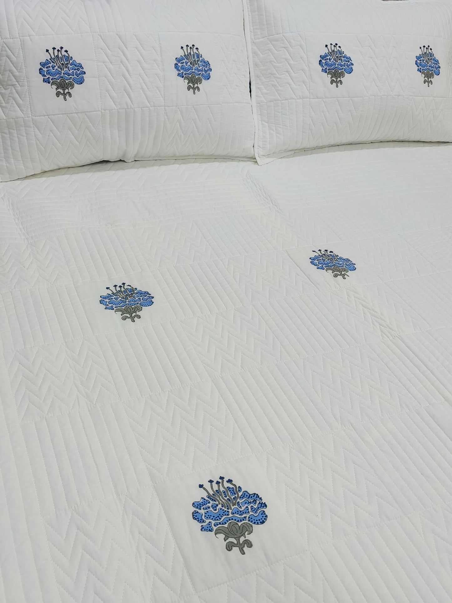 Handblock Printed Premium Mulmul Bedcovers