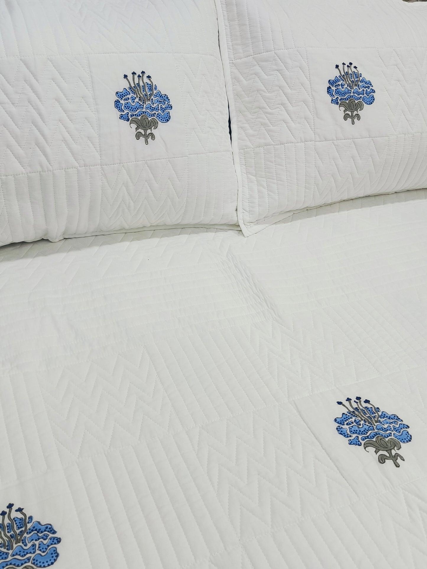 Handblock Printed Premium Mulmul Bedcovers