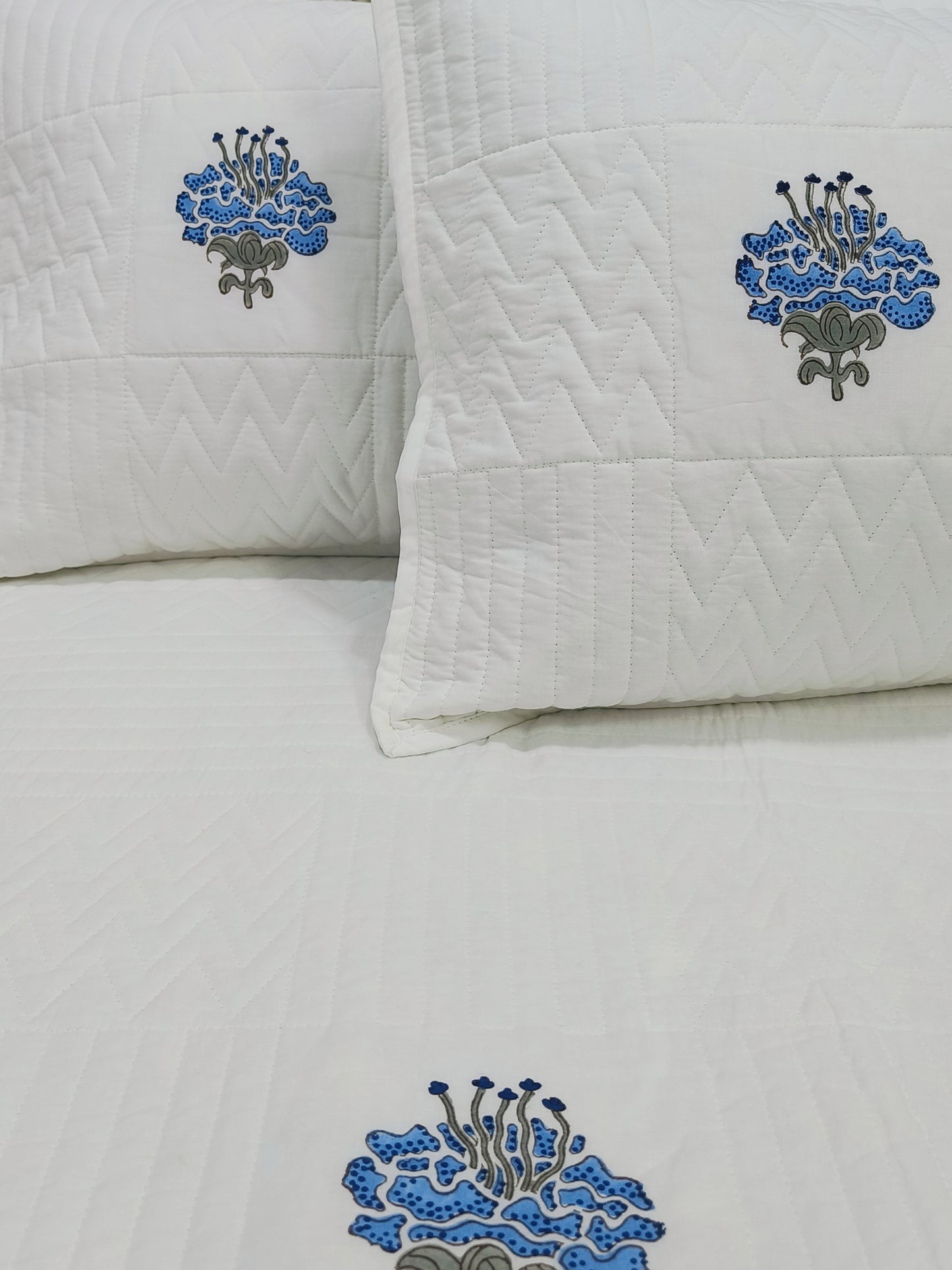 Handblock Printed Premium Mulmul Bedcovers