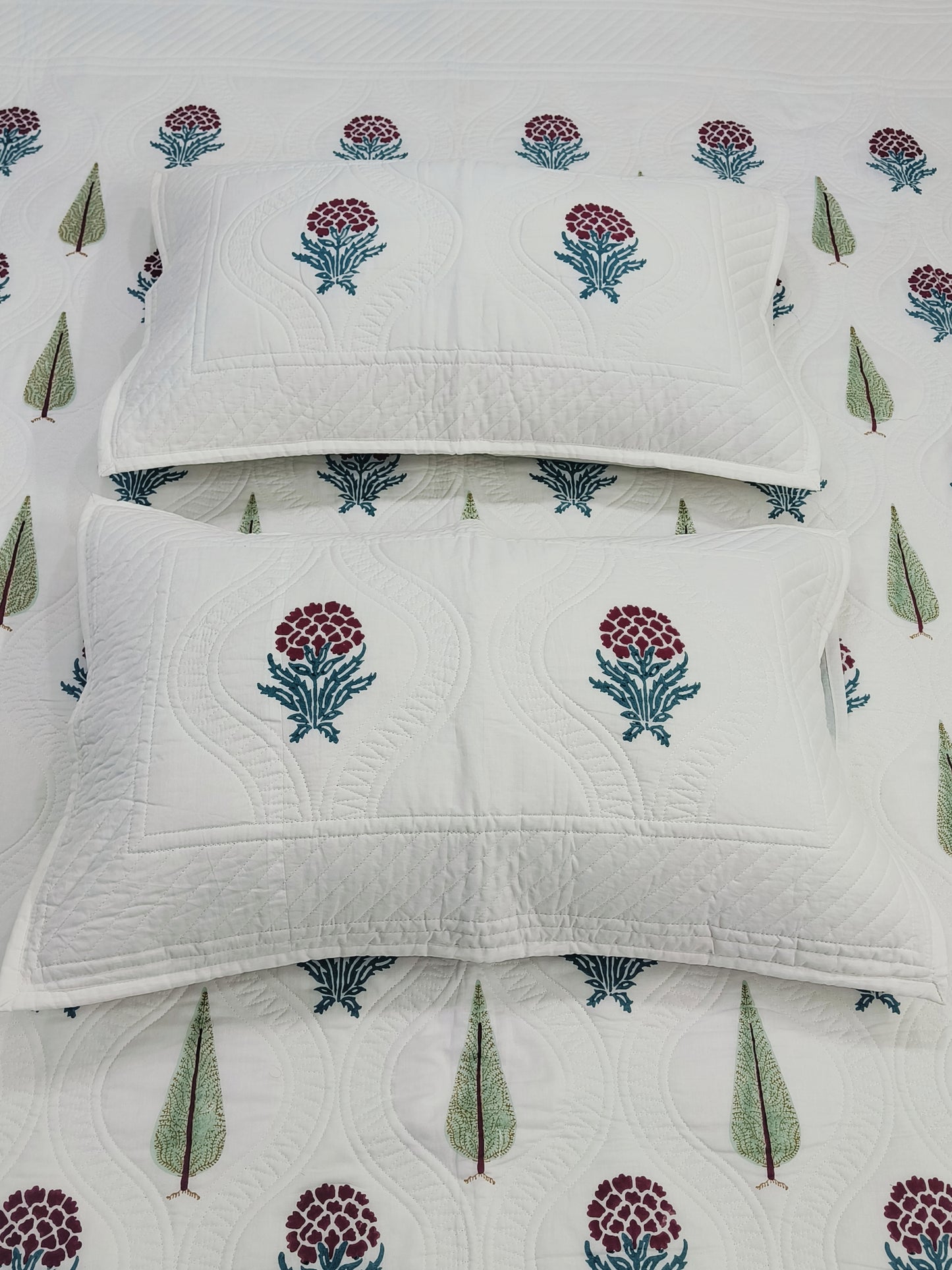 Handblock Printed Premium Mulmul Bedcovers