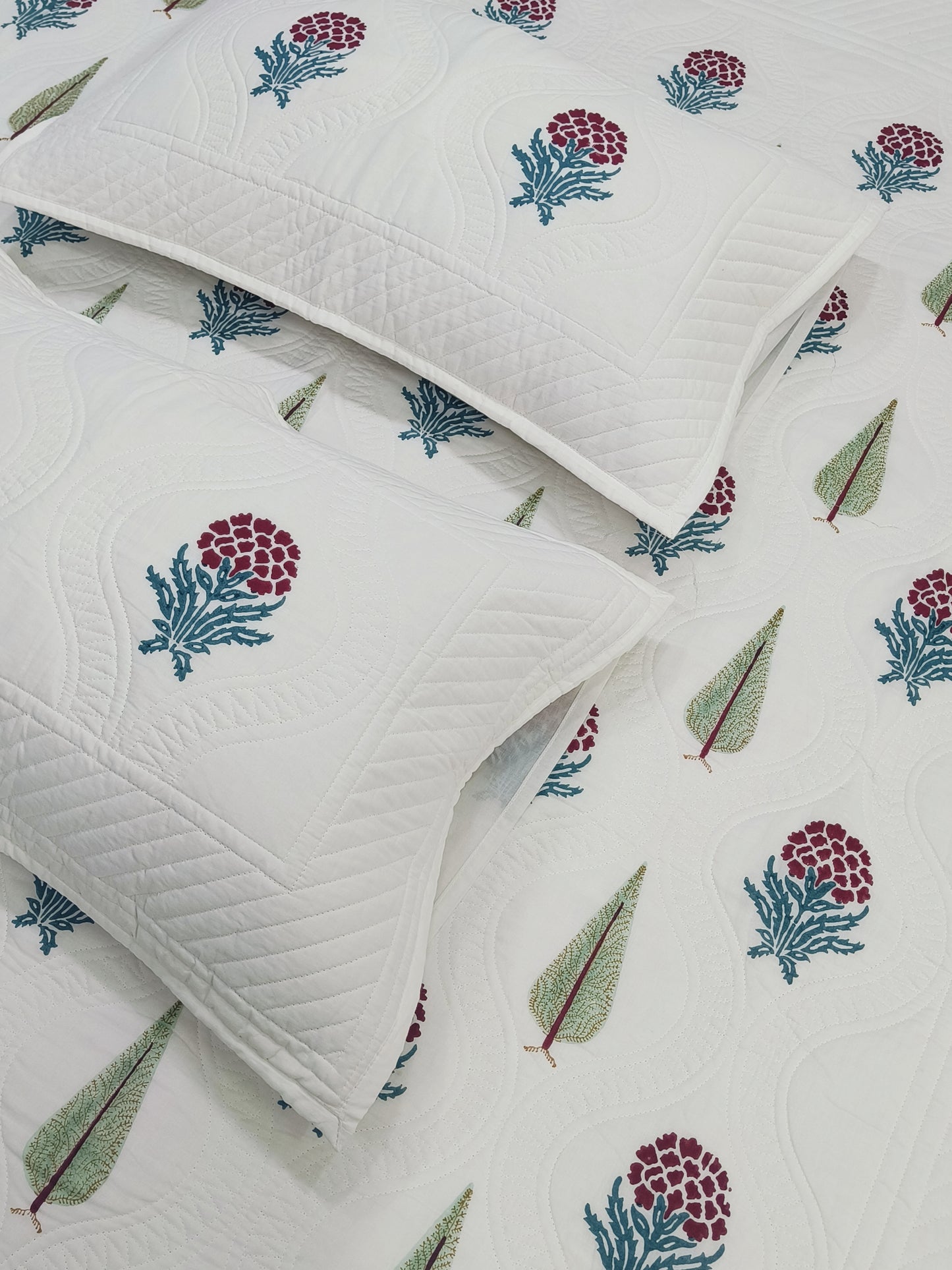 Handblock Printed Premium Mulmul Bedcovers