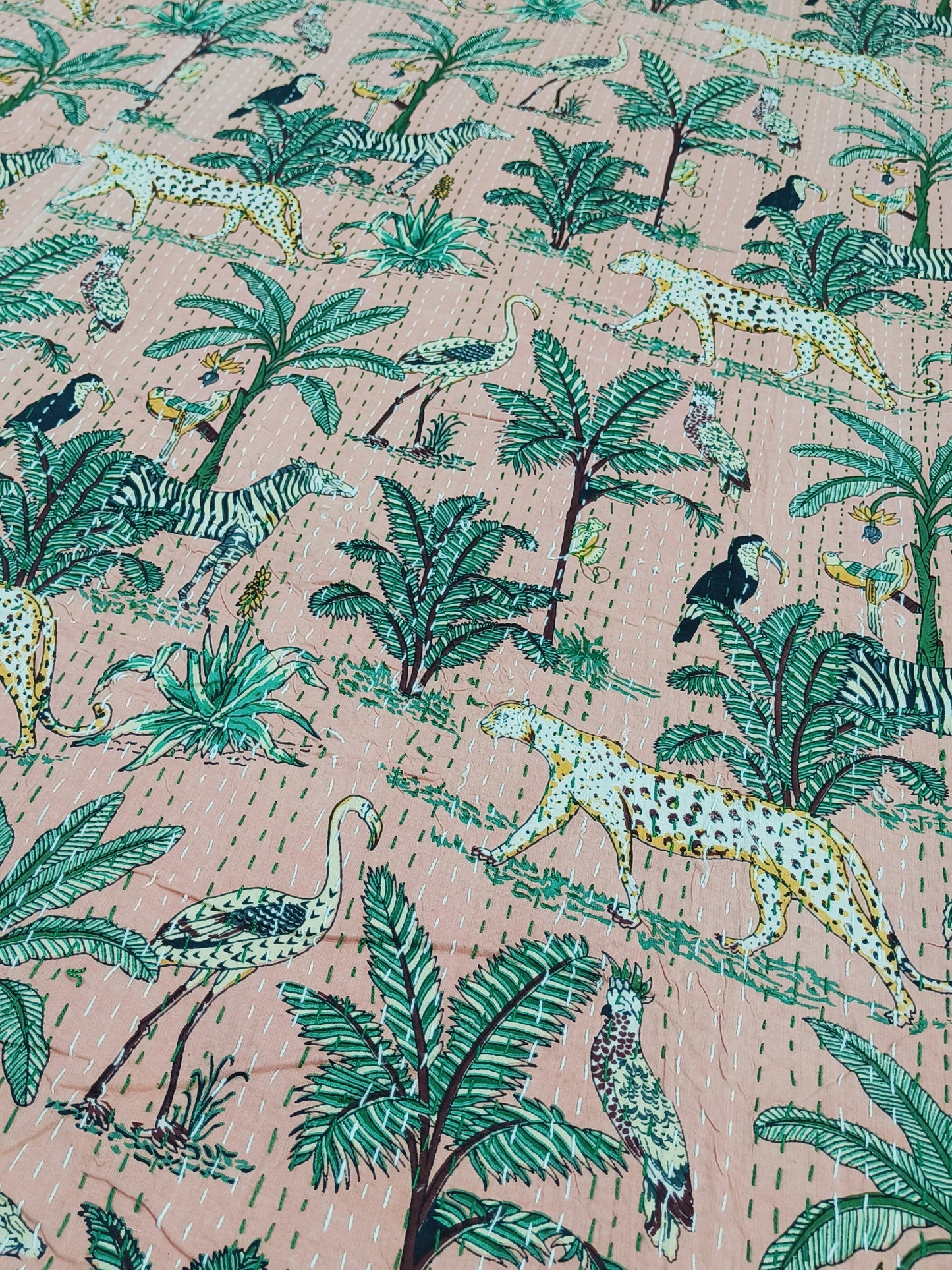 FRESH ARRIVAL Kantha Bedcovers Printed Premium