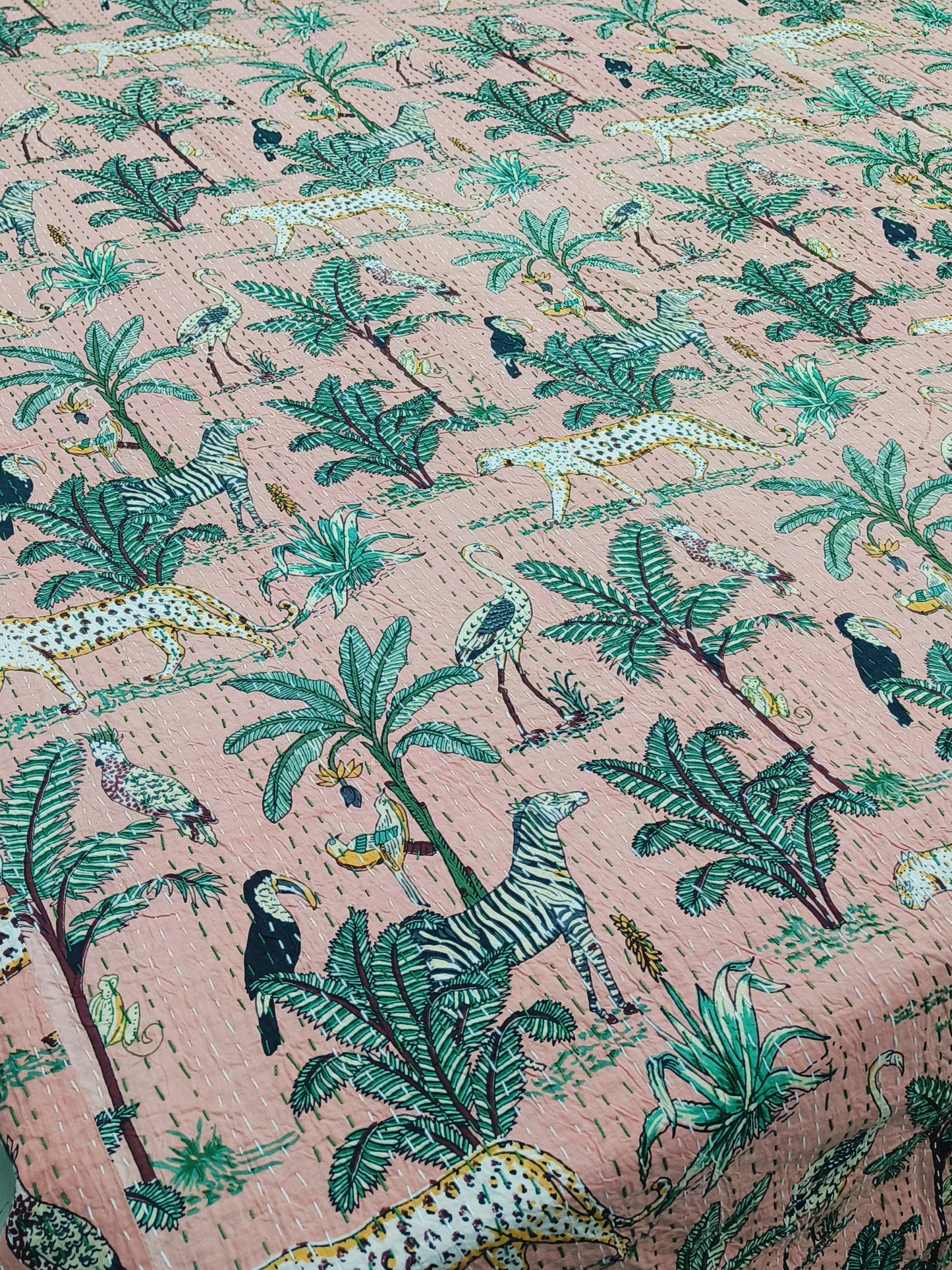 FRESH ARRIVAL Kantha Bedcovers Printed Premium