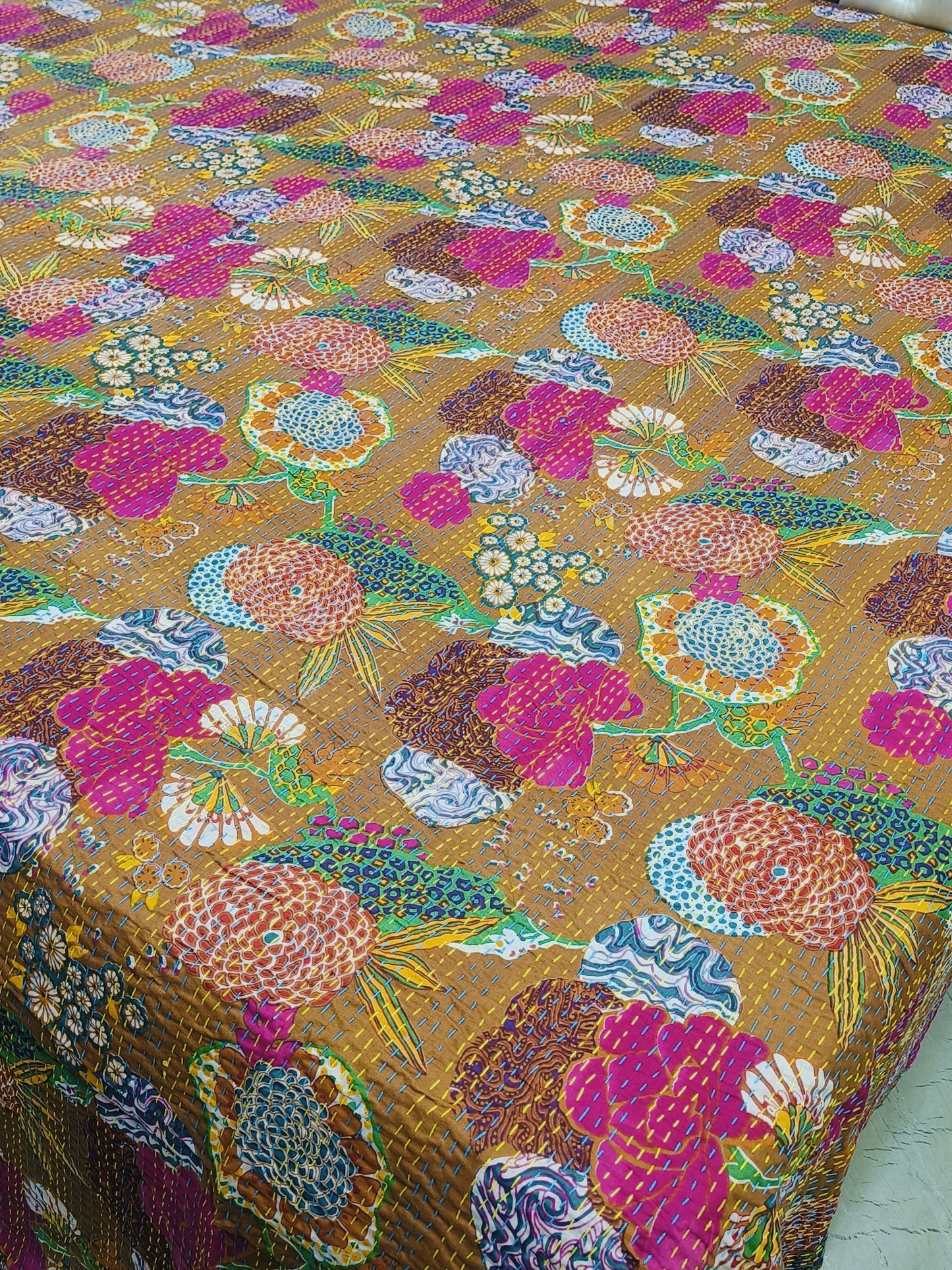 Kantha Bedcovers Printed Premium