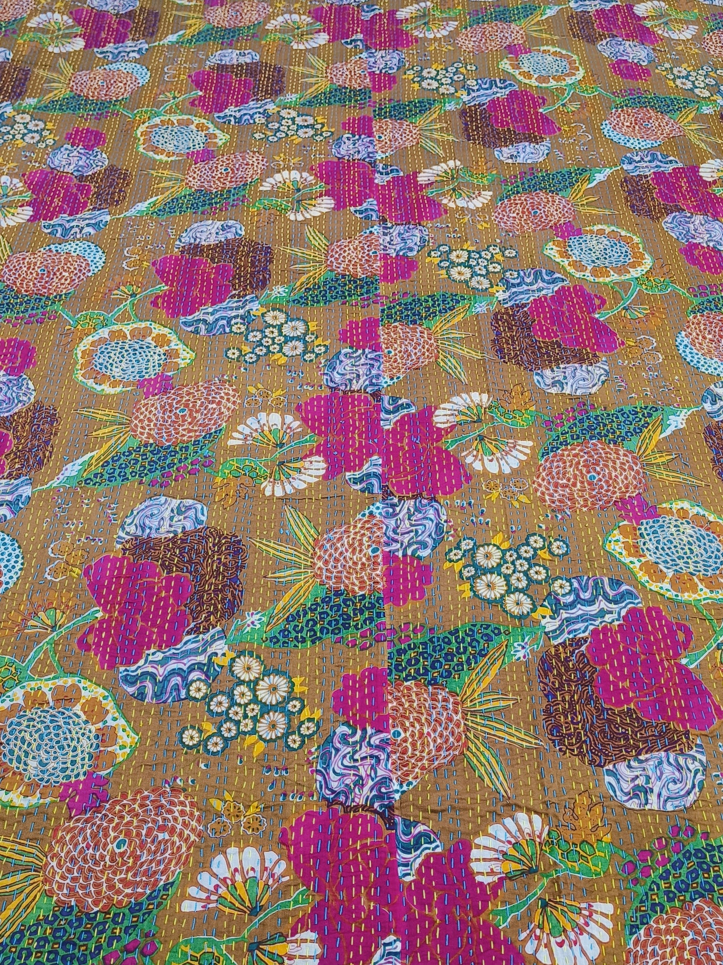 Kantha Bedcovers Printed Premium