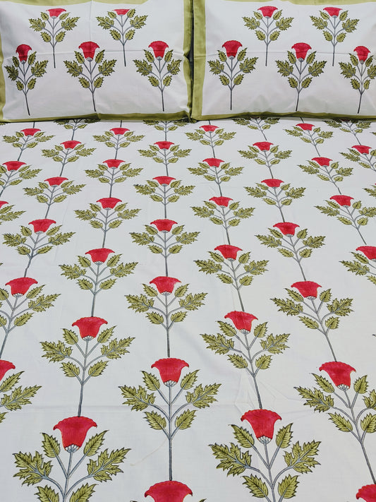 Bedsheet With King Size Pillow Cases