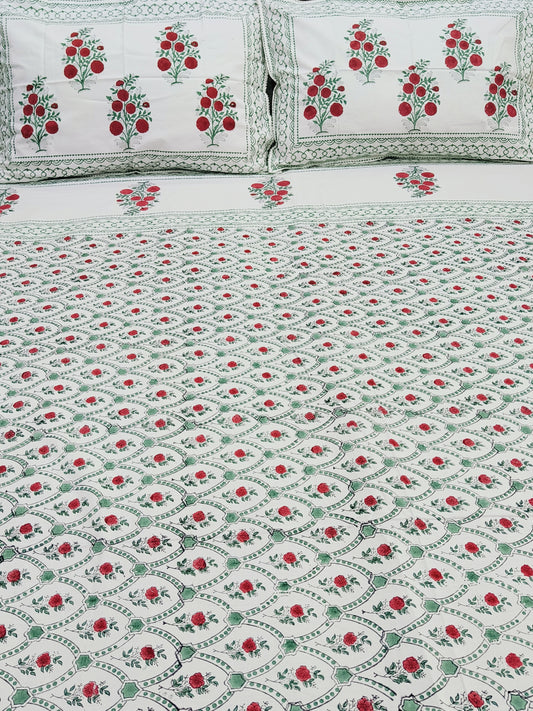 Bedsheet With King Size Pillow Cases
