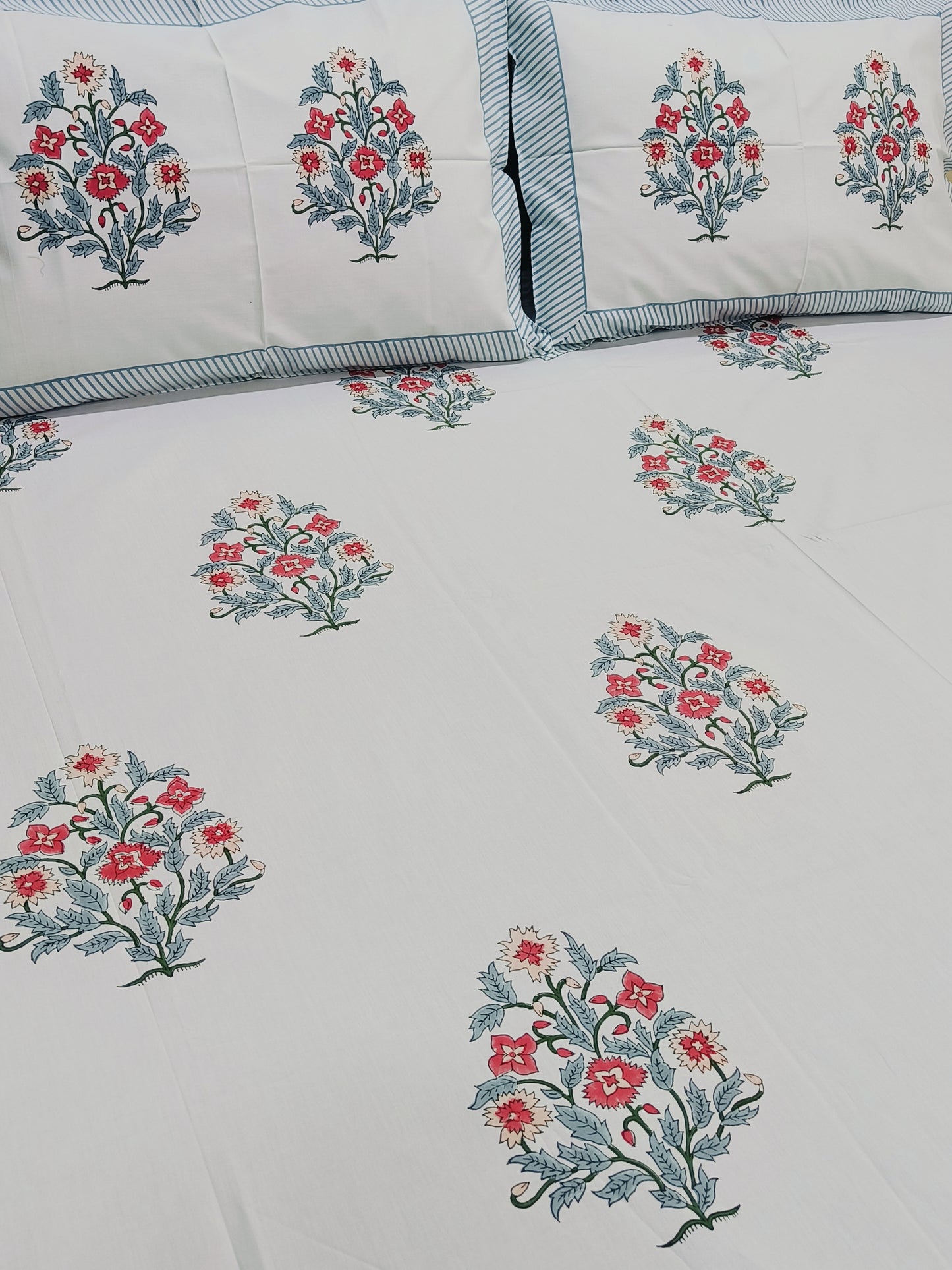 FRESH ARRIVAL Handblock Printed Premium Bedsheets (Dispatch Time 24 Hours)