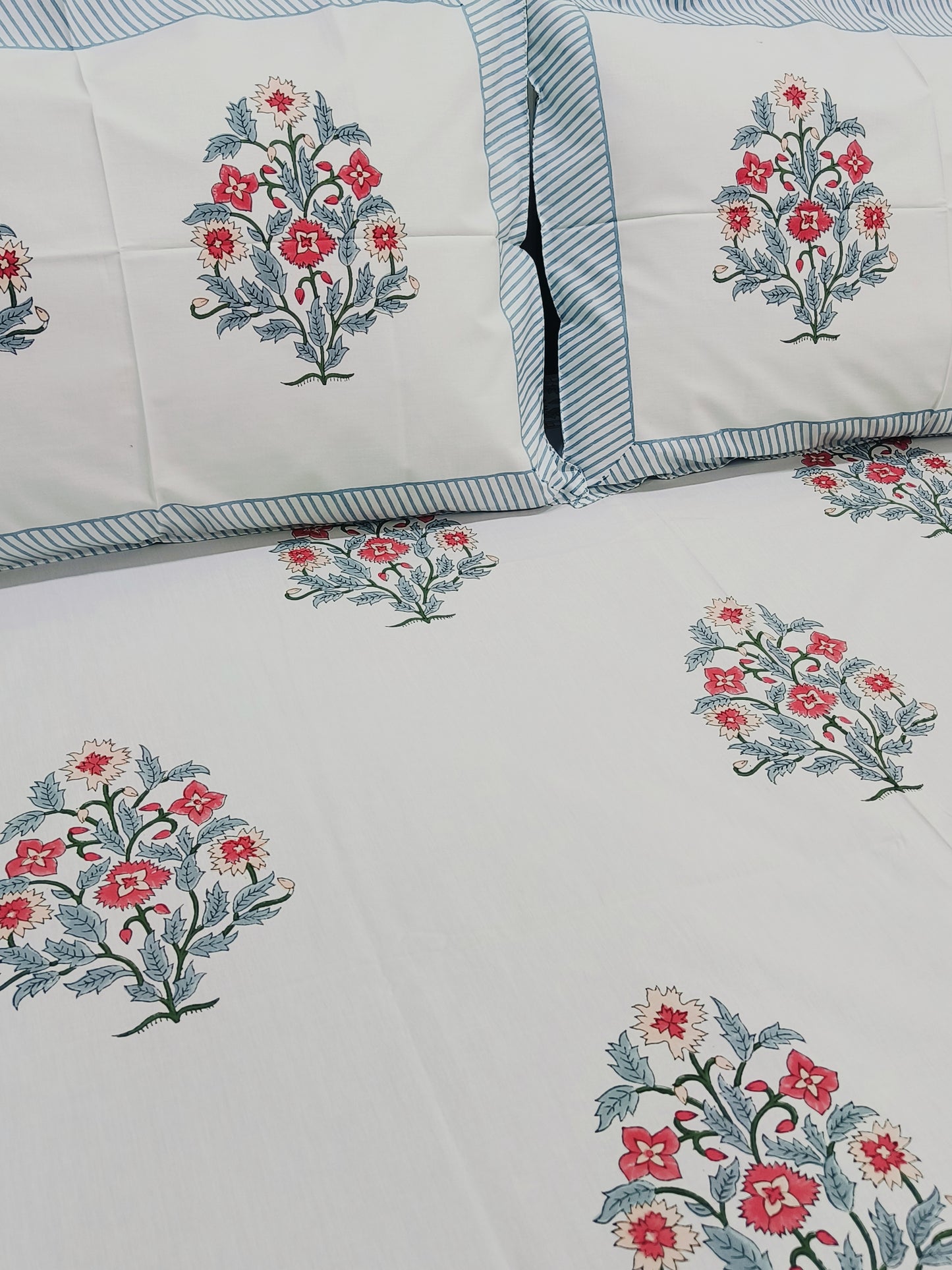 FRESH ARRIVAL Handblock Printed Premium Bedsheets (Dispatch Time 24 Hours)