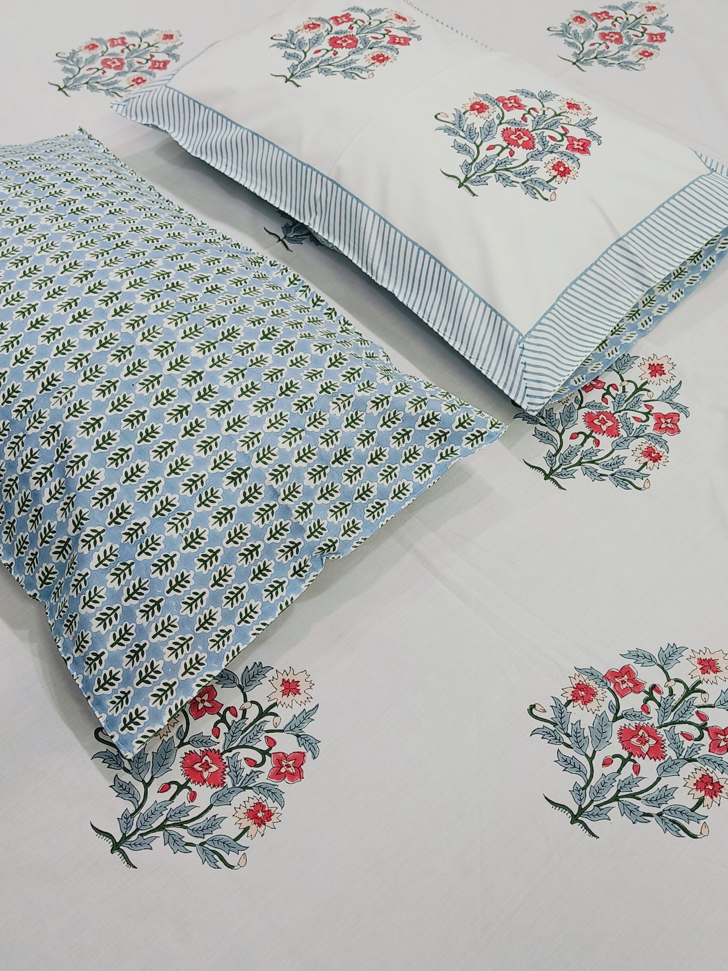 FRESH ARRIVAL Handblock Printed Premium Bedsheets (Dispatch Time 24 Hours)