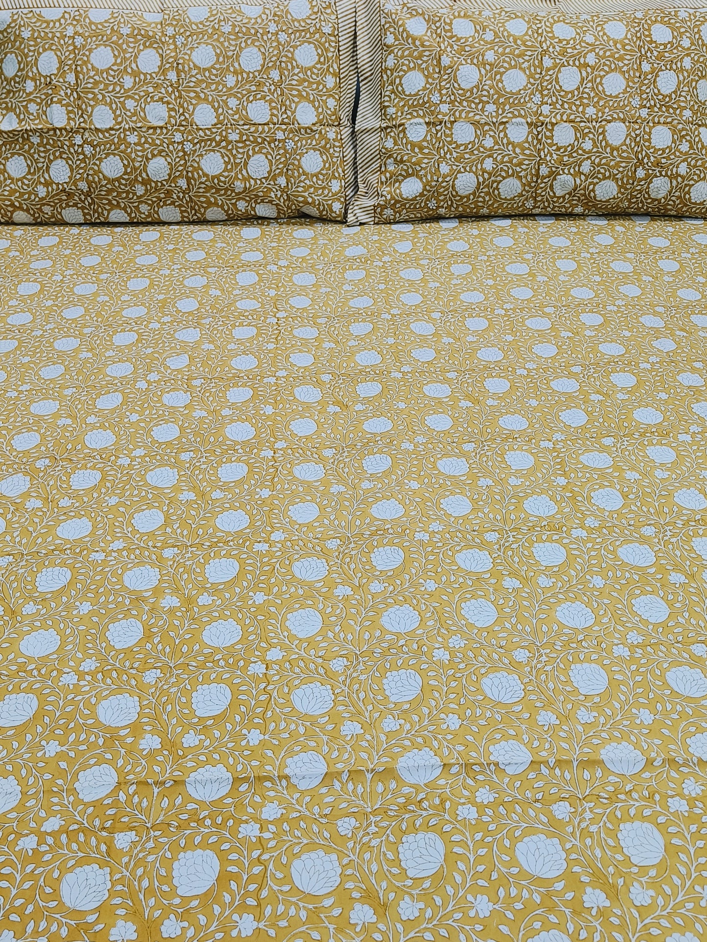 FRESH ARRIVAL Handblock Printed Premium Bedsheets (Dispatch Time 24 Hours)