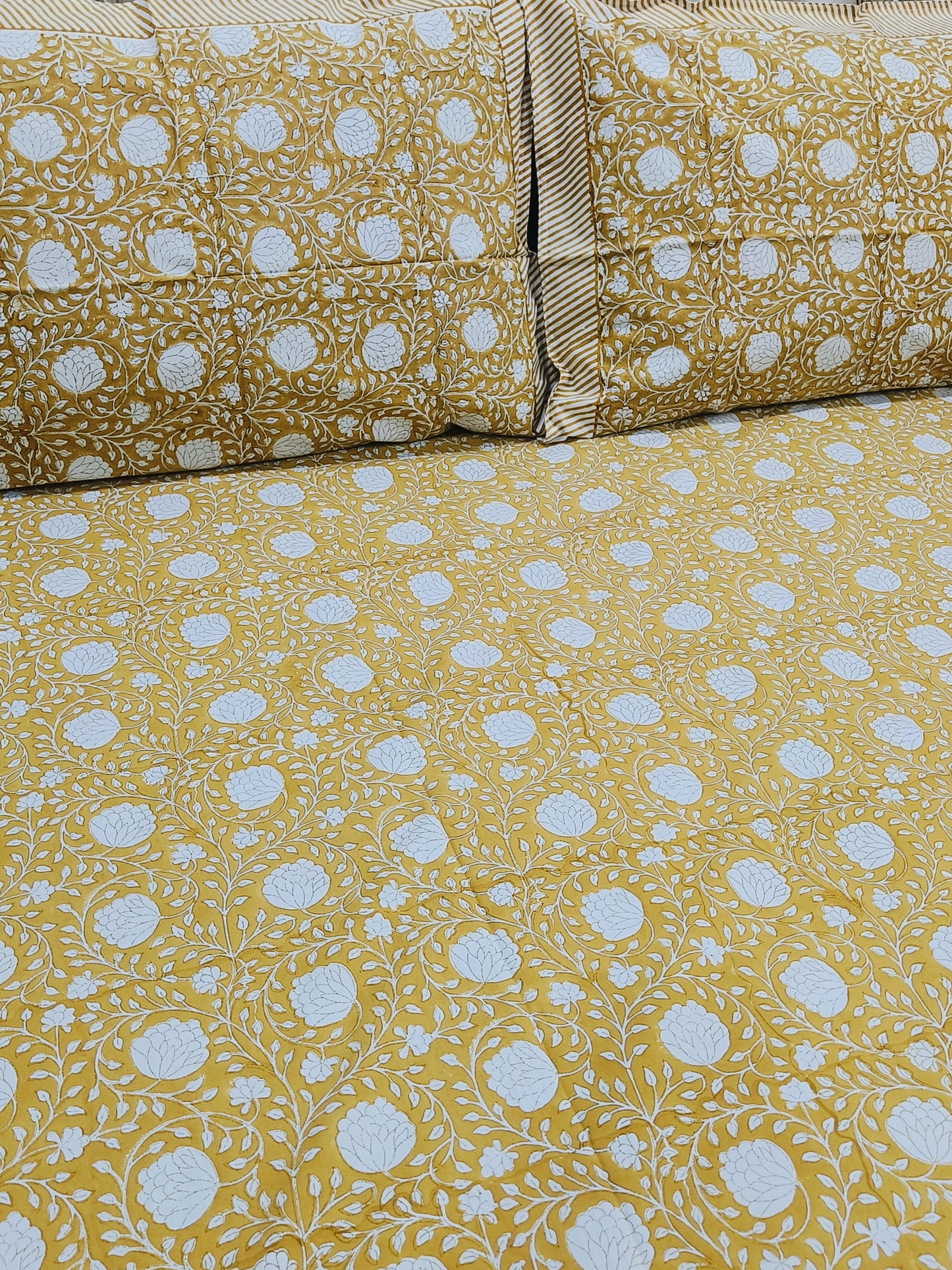 FRESH ARRIVAL Handblock Printed Premium Bedsheets (Dispatch Time 24 Hours)