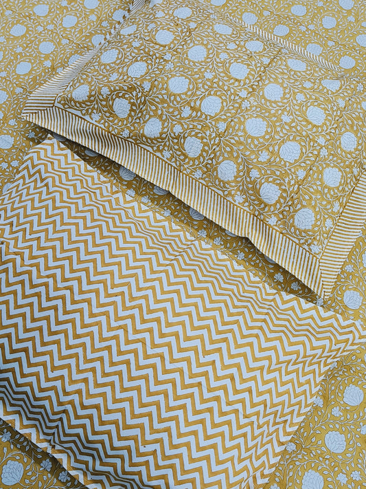 FRESH ARRIVAL Handblock Printed Premium Bedsheets (Dispatch Time 24 Hours)