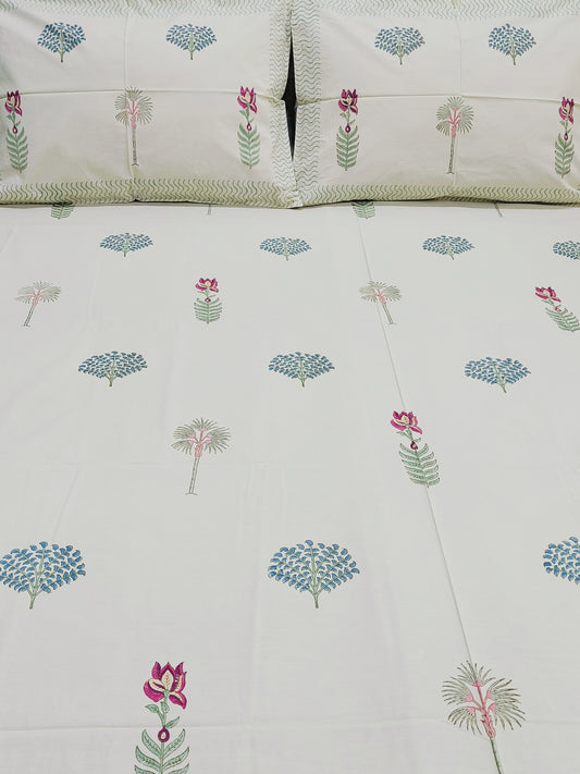FRESH ARRIVAL Handblock Printed Premium Bedsheets (Dispatch Time 24 Hours)