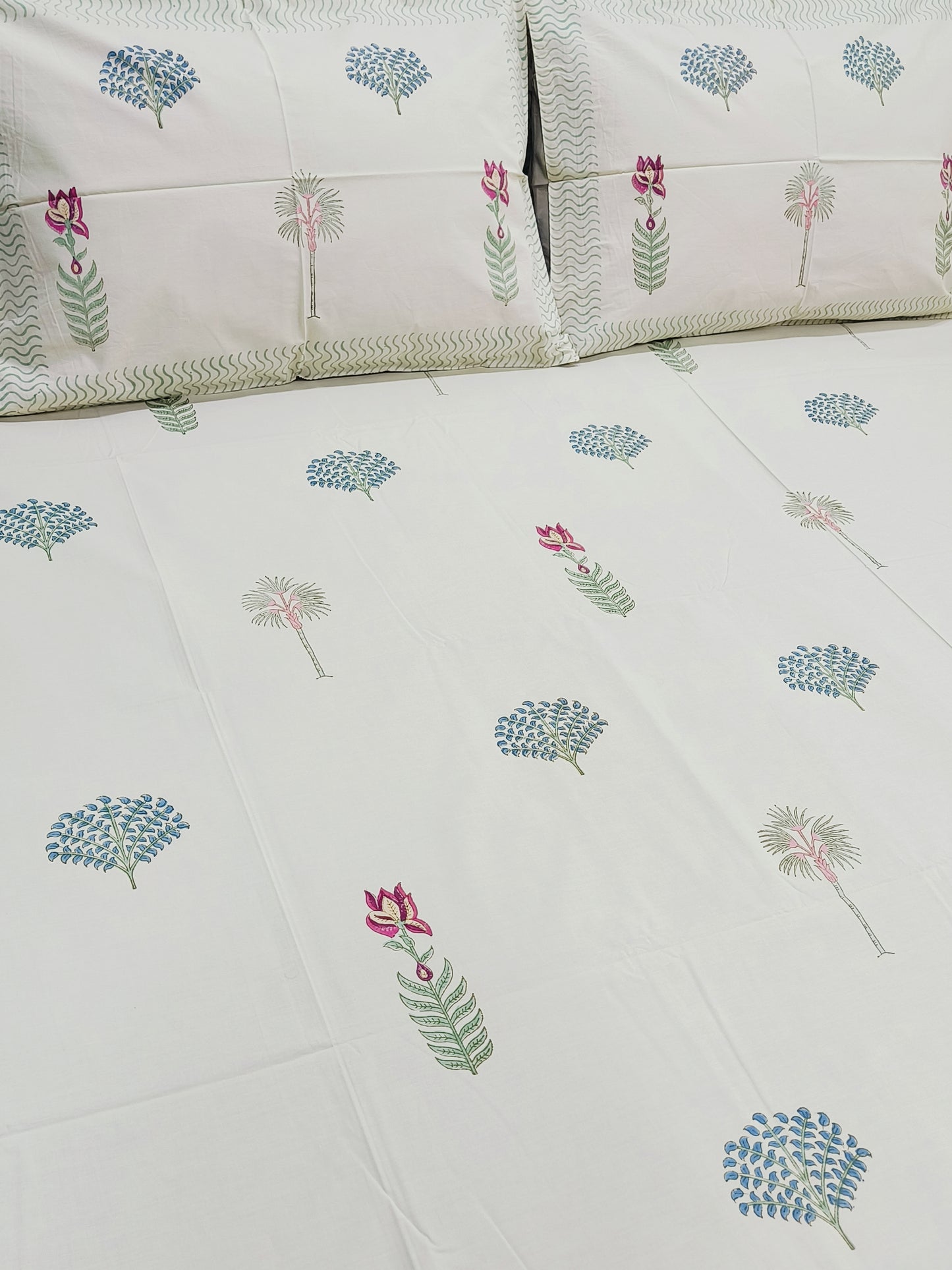FRESH ARRIVAL Handblock Printed Premium Bedsheets (Dispatch Time 24 Hours)